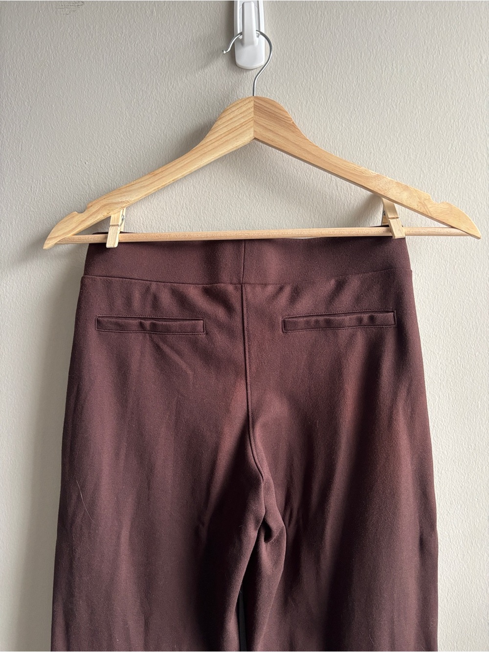 Quince Wide-Leg Ponte Pants — Dark Brown - Picture 6 of 6